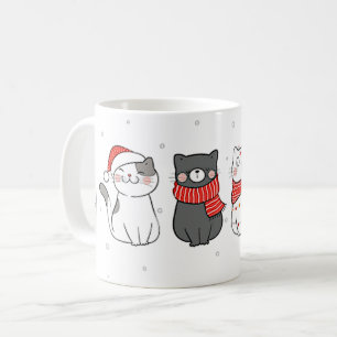 Kerstkatten Meowy Catmas Festive Felines Koffiemok