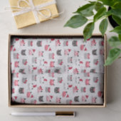 Kerstkatten met kerstmutsen tissuepapier (Geschenk)