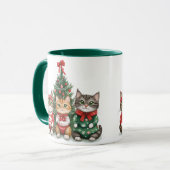kerstkatten mok (Voorkant links)