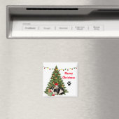 kerstkatten onder vakantieboom / kattenloop magneet (Insitu (Vaatwasser))