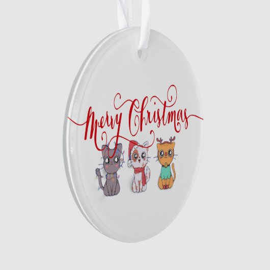 kerstkatten ornament (voorkant)