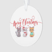 kerstkatten ornament (voorkant)
