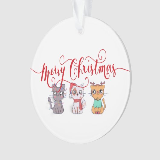 kerstkatten ornament (voorkant)