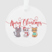 kerstkatten ornament (voorkant)