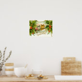Kerstkatten Poster (Keuken)