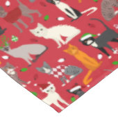 kerstkatten tafelkleed (Gekanteld)