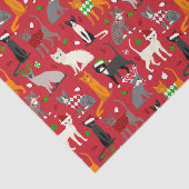 kerstkatten tissuepapier (Detail)