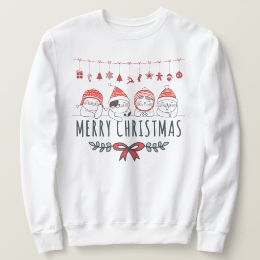 kerstkatten trui (Design voorkant)