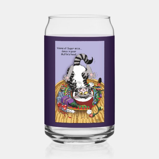 kerstkattenbrood blikvorm glas (Achterkant)