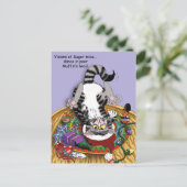 kerstkattenbrood briefkaart (Staand voorkant)