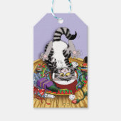 kerstkattenbrood cadeaulabel (Voorkant)