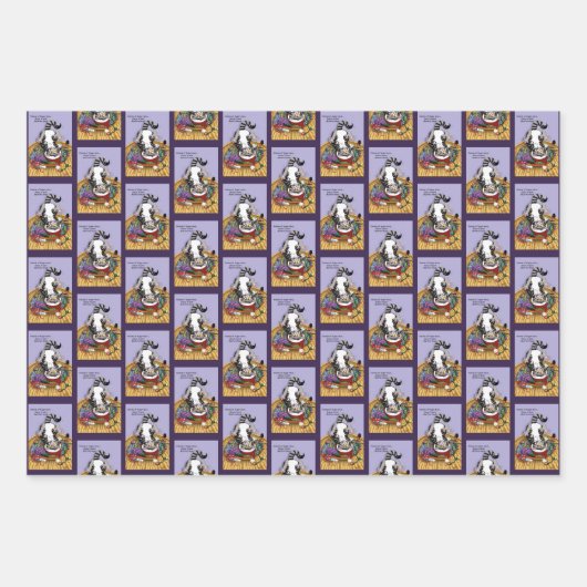 kerstkattenbrood inpakpapier vel (Voorkant)