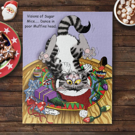 kerstkattenbrood legpuzzel