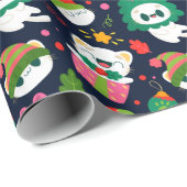 Kerstkattenpapier Cadeaupapier (Rol Hoek)