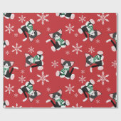 Kerstkattenpapier Cadeaupapier (Vlak)