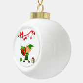 Kerstkeramisch Ornament, Elf Keramische Bal Ornament (Rechts)
