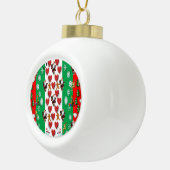 Kerstkeramisch Ornament, Kerstman Keramische Bal Ornament (Rechts)