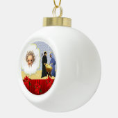 Kerstkeramische pleisters, Jezus Christus Keramische Bal Ornament (Rechts)