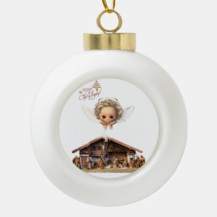 Kerstkeramische pleisters, Jezus Christus Keramische Bal Ornament