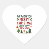 Kerstkerkerkerkerkerkerkerkerkerkerkerkerkerkerker Hart Sticker (Voorkant)