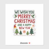 Kerstkerkerkerkerkerkerkerkerkerkerkerkerkerkerker Sticker (Vel)