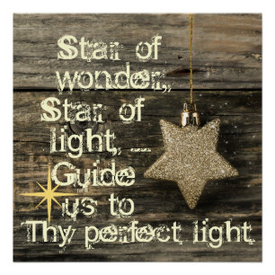 Kerstkernen Ster van het Poster van de Wonder Perfect Poster
