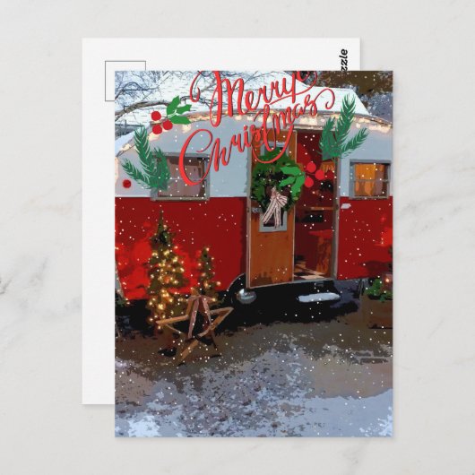  kerstkerst briefkaart (Voorkant / Achterkant)