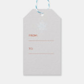  kerstkerst cadeaulabel (Achterkant)