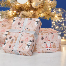 Kerstkerst Cadeaupapier