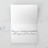 Kerstkerst Feestdagen Kaart (Binnen)