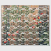 Kerstkerst Rustige kerstkerst Cadeaupapier (Vlak)