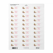 KerstkerstAdresetiketten Etiket (Full Sheet)