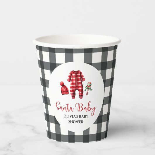 KerstkerstBaby shower voor kerstmis Baby Papieren Bekers (Voorkant)