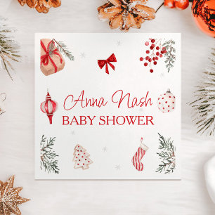 KerstkerstBaby shower voor kerstmis Baby Servet