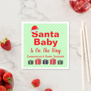 KerstkerstBaby shower voor kerstmis Baby Servet
