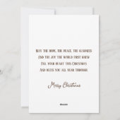  kerstkerstbloem feestdagenkaart (Achterkant)