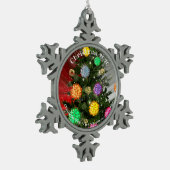 kerstkerstboom 2020 met kerstcadeautjes tin sneeuwvlok ornament (Links)