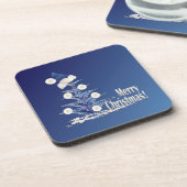 Kerstkerstboom Bier Onderzetter (Linkerzijde)