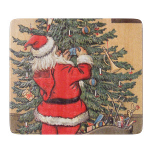 Kerstkerstboom voor kerstvakantie snijplank