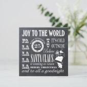 kerstkerstboomkerkbord feestdagenkaart (Staand voorkant)