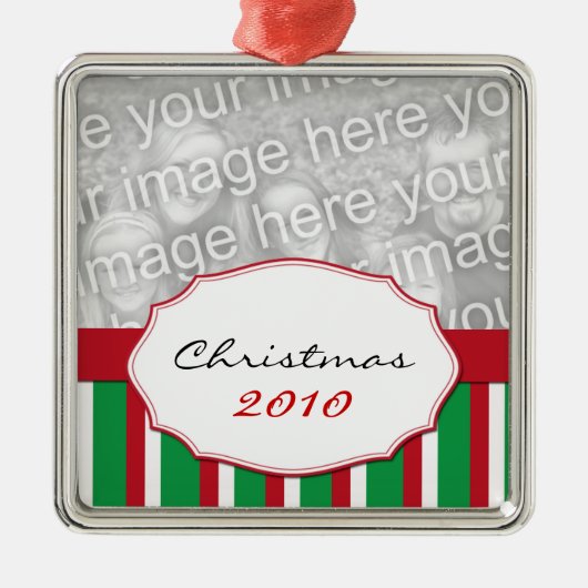 Kerstkerstboomversiering Metalen Ornament (Voorkant)