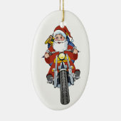 Kerstkerstboomversiering voor de motorfiets keramisch ornament (Rechts)