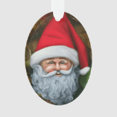 Kerstkerstcadeauachtergrond Ornament (voorkant)