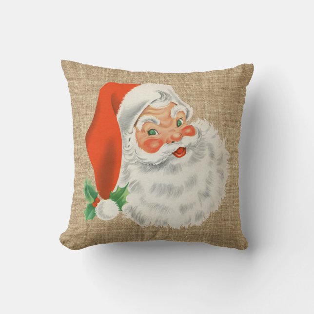  kerstkerstcadeaus voor Kerstmis Burlap Kussen (Voorkant)