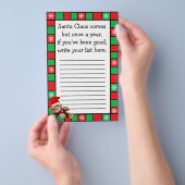 kerstkerstcadelijst voor kinderen flyer (Hand)