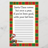 kerstkerstcadelijst voor kinderen flyer (Voorkant)