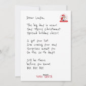 KerstkerstCartoon Feestdagenkaart (Achterkant)