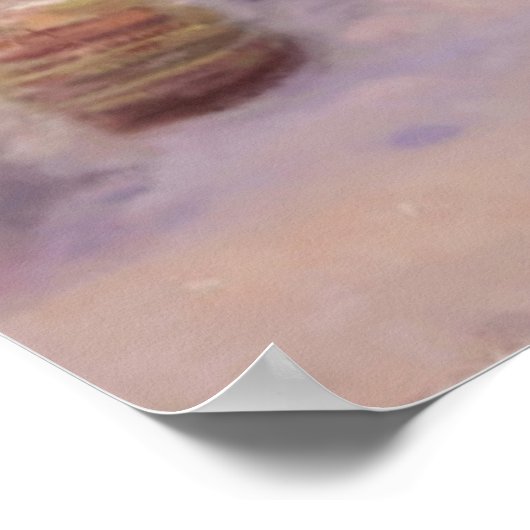 Kerstkerstdorp Fantastisch Landschap Poster (Hoek)