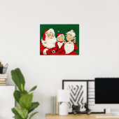  kerstkerstfamilie poster (Thuiskantoor)