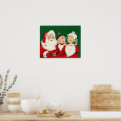  kerstkerstfamilie poster (Keuken)